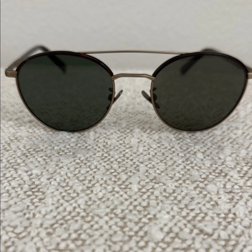 John Varvatos V518 Gold/Tortoise Round Sunglasses